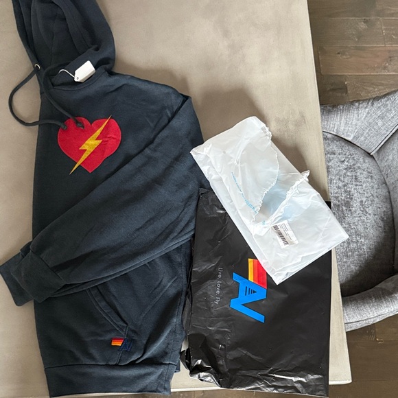 Aviator Nation Tops - Aviator Nation Women’s Boltheart Hoodie Size S. NWT.